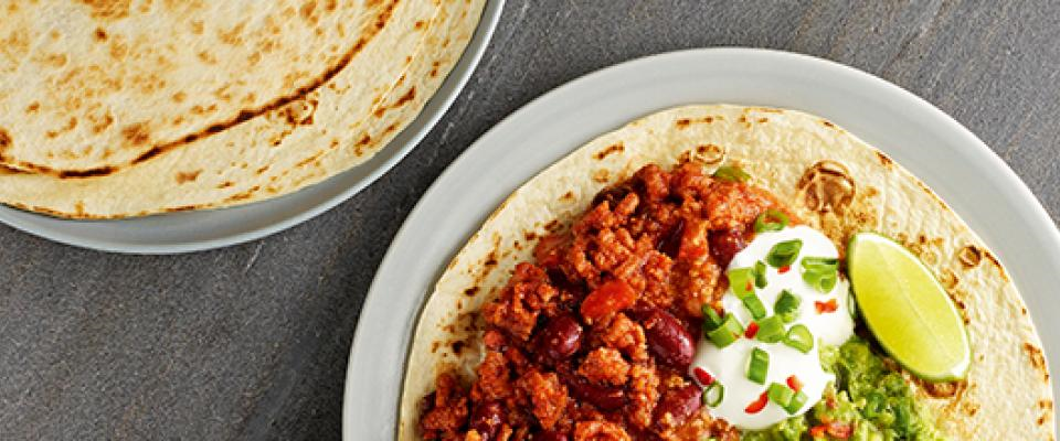 A close up of a chilli con carne dish