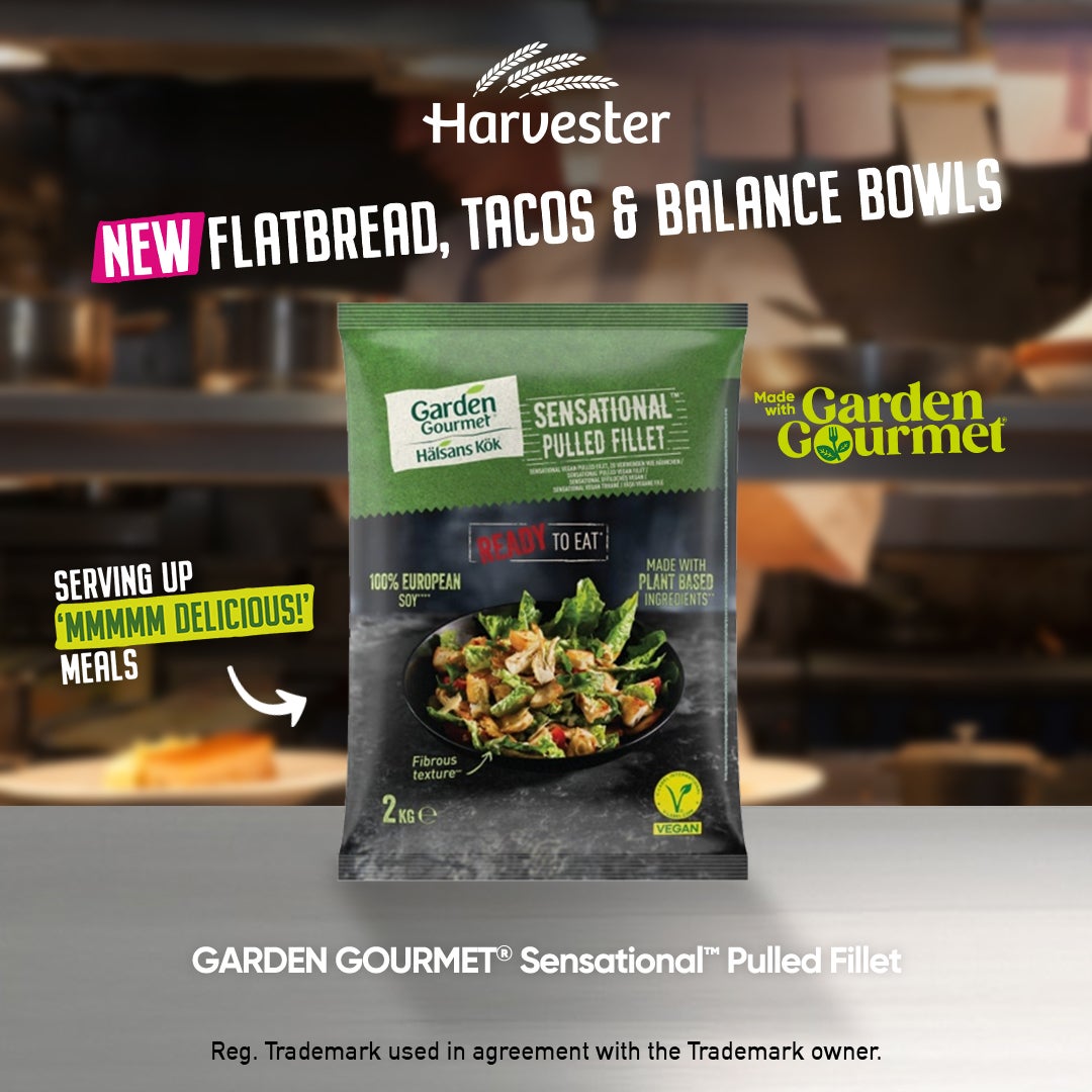 Garden Gourmet Pulled Fillet at Harvester