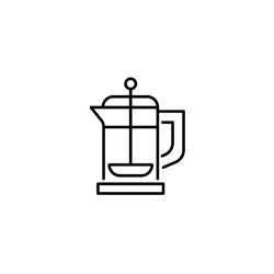 french press coffee brewer