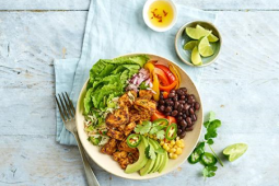 vegan burrito bowl dish recipe