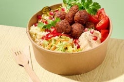Mezze Poke Bowl with Garden Gourmet vegan balls
