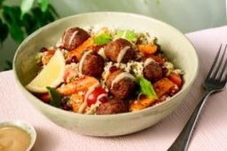 Tabbouleh Salad with Garden Gourmet vegan balls